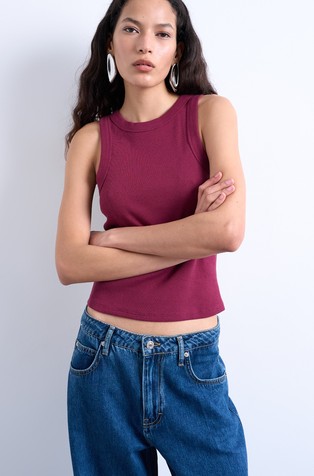 TSMARY stretch cotton tank top