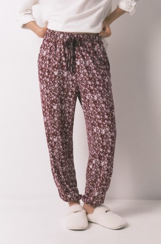 Donji dio pidžame s cvjetnim uzorkom