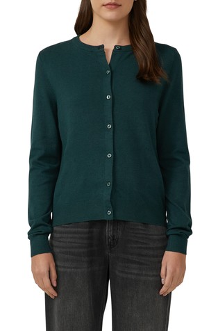 Fine knit cardigan made from viscose blend