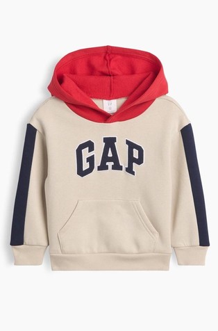 Gap logo hoodie s raznobojnim blokovima za djecu dječake