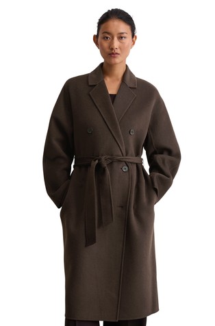 Relaxed coat in wool blend