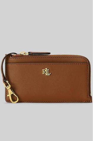 Leather L-zip Card Case