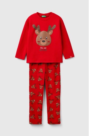 Pidžama od flisa s motivima jelenčića