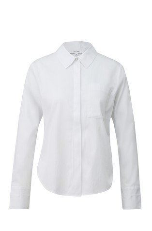 Regular fit cotton-blend shirt