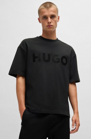 Oversize fit logo majica od pamučne jersey tkanine