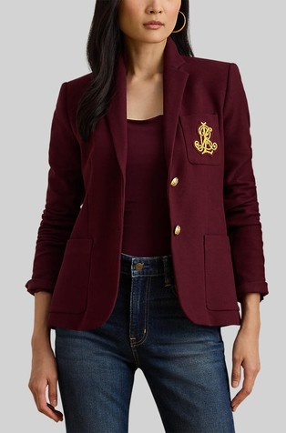 Žakard sako s logo našivkom