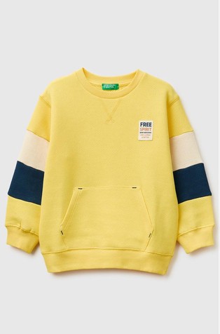 Cotton color block sweatshirt
