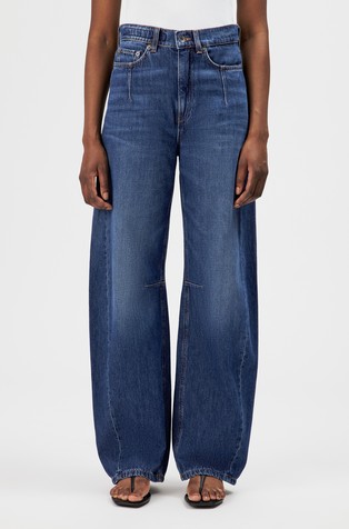 Relaxed fit cotton jeans