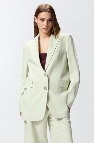 Single-breasted jacket in viscose-blend