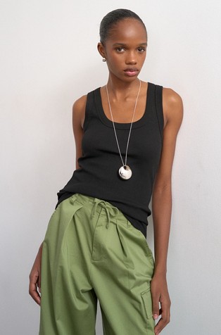 TSHONEY tank top in stretch cotton