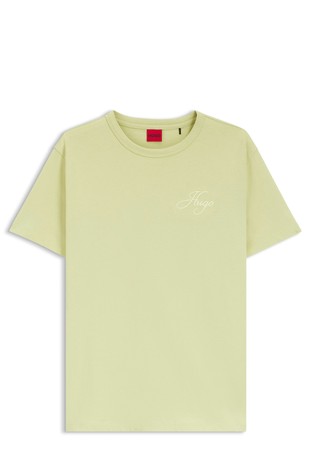 Cotton-jersey T-shirt with embroidered logo