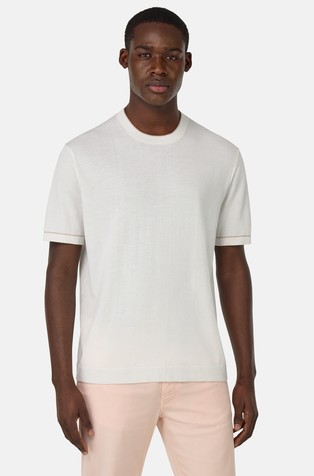 Pletena pamučna majica kratkih rukava