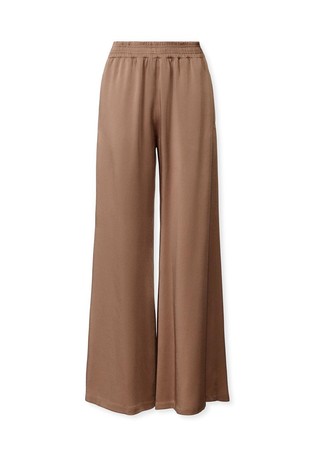 Satenske hlače sa širokim nogavicama