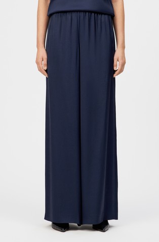 Široke satenske hlače