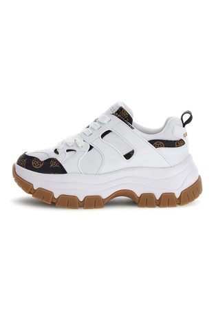 4G Peony logo trainers in faux-leather