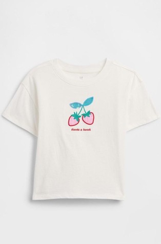 Oversized fit majica kratkih rukava za djevojčice