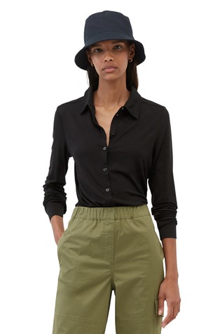 Jersey blouse made of Lenzing™ Ecovero™