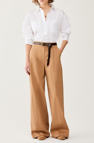 Pamučne hlače sa širokim nogavicama