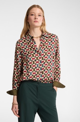 Viskozna košulja s uzorkom