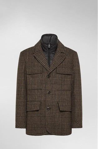 Kariran sako s uklonjivim unutarnjim prslukom