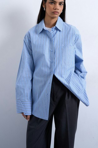 TSELOUISE oversize striped shirt