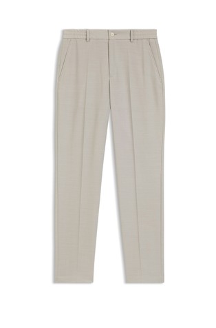 Tapered fit hlače od djevičanske vune s mikrouzorkom