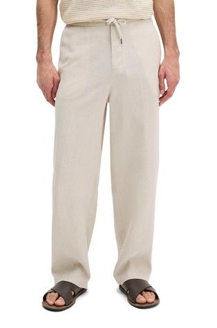Loose fit linen pants