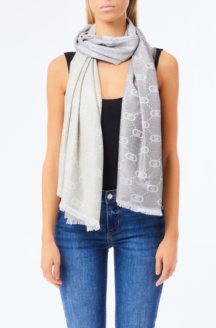 Šal od viskoze s uzorkom logotipa