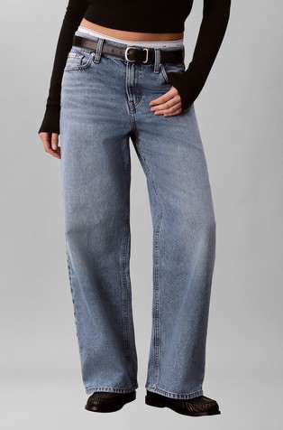 Baggy fit jeans hlače s niskim strukom