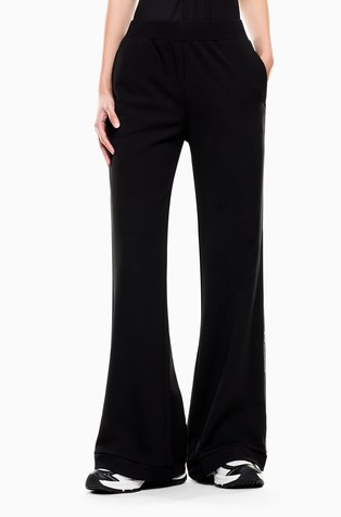 Relaxed jersey trousers with logo tape