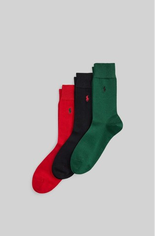 Cotton-Blend Dress Sock 3-Pack