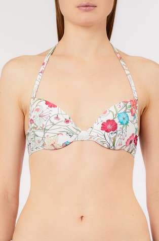 Push-up gornji dio kupaćeg kostima s uzorkom