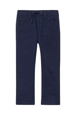 Regular fit podstavljene hlače s elastičnim obrubom