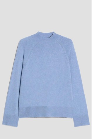 Boxy-fit wool blend jumper