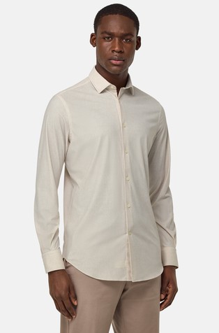 Slim fit košulja od rastezljivog najlona