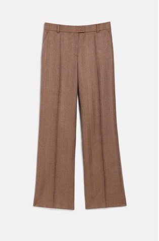 Wool regular-fit pants
