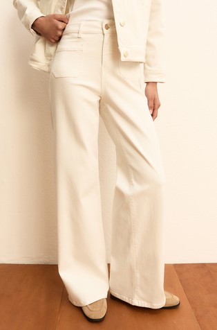 Stretch gabardine trousers