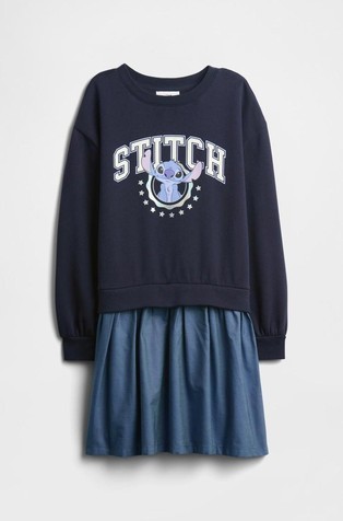 Haljina od kombinacije tkanina za djevojčice