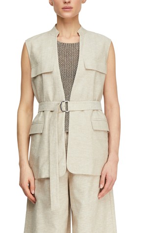 Prsluk od mješavine lana s remenom