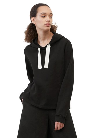 Hoodie made of organic cotton sweatshirt fabric