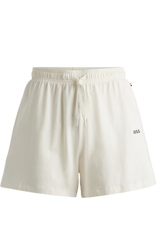 Pyjama shorts in stretch cotton