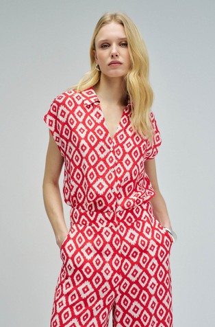 Košulja bez rukava od mješavine viskoze