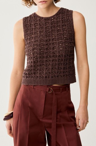 Teksturirano pleten top