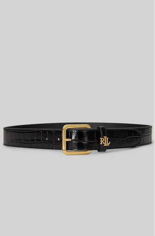 Kožni remen s imitacijom krokodilske kože