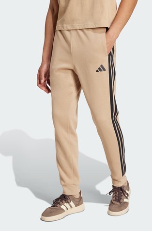 Essentials 3-Stripes donji dio trenirke s flisiranom unutrašnjošću