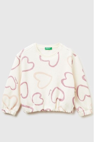 Pulover od mješavine pamuka s uzorkom