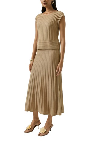 2-u-1 pletena haljina sa svjetlucavim vlaknima