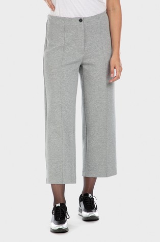 Cropped ponte di roma wide legs trousers