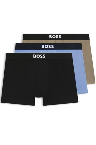 Paket od 3 para pamučnih bokserica s logo obrubom