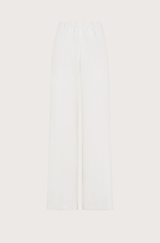 Elastic waisted trousers in stretch viscose